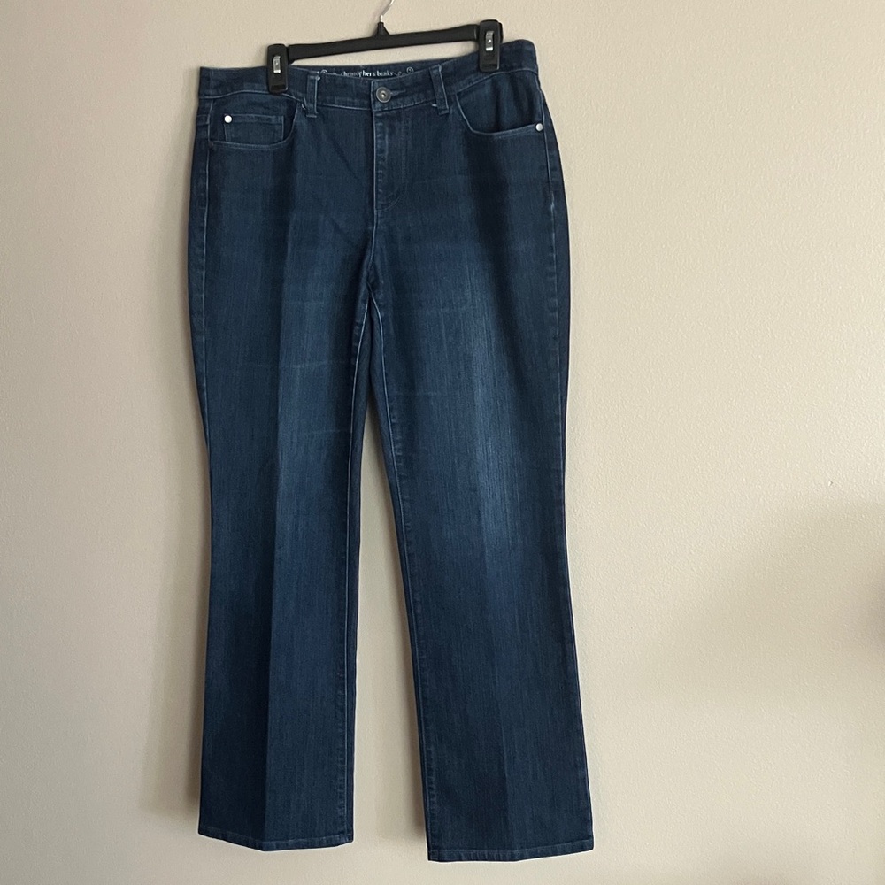 Christopher & Banks Dark Blue Straight Leg Jeans